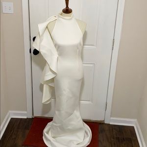 White formal gown